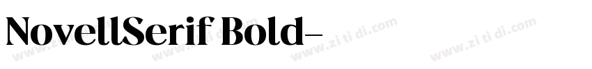 NovellSerif Bold字体转换